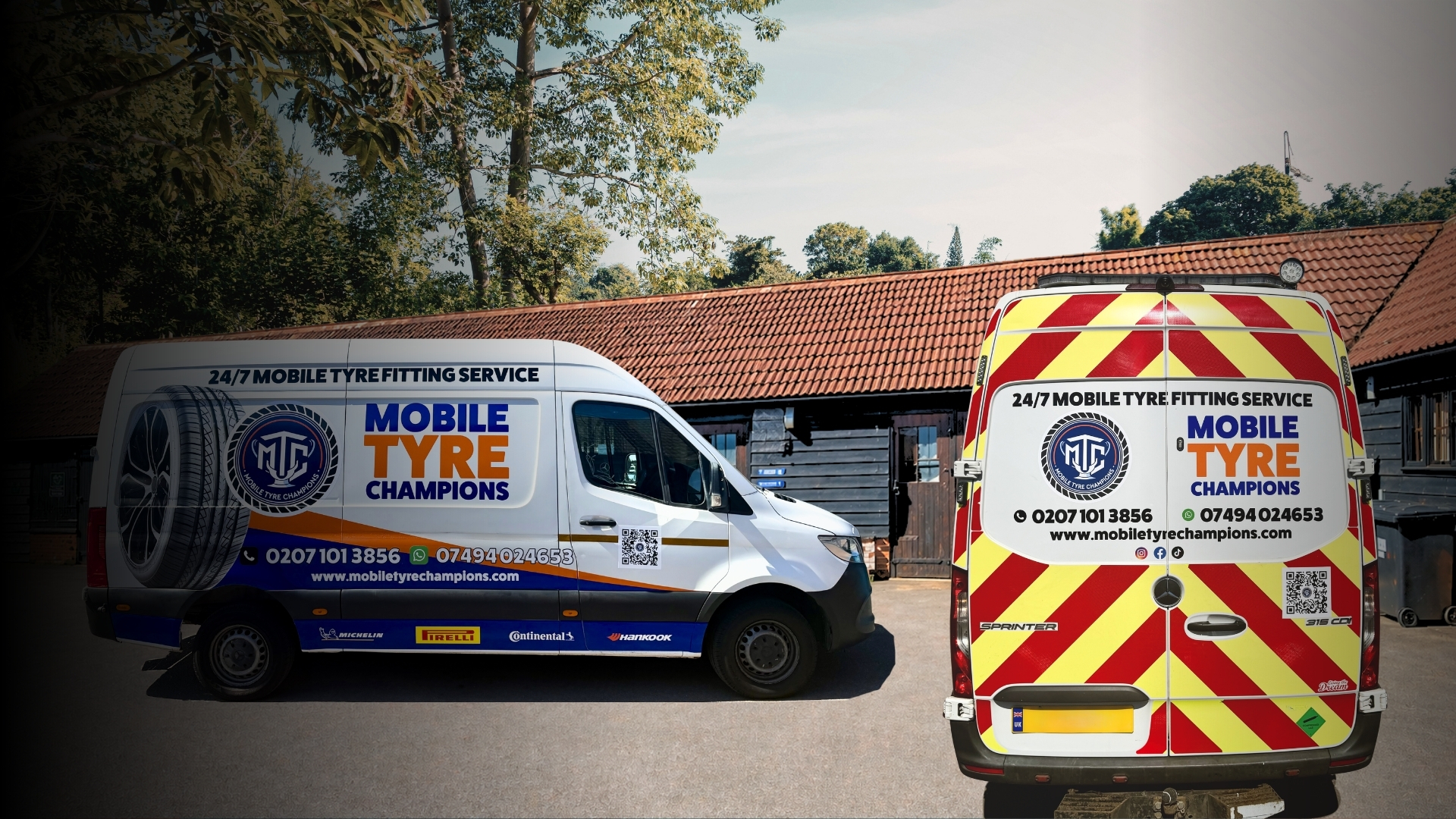 Mobile Tyre Champions van mobile